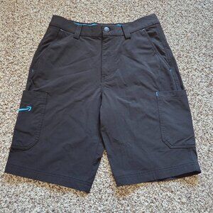 Luly Yang Amazon Shorts Mens SM (30-32)  Cargo Performance Uniform Black Stretch
